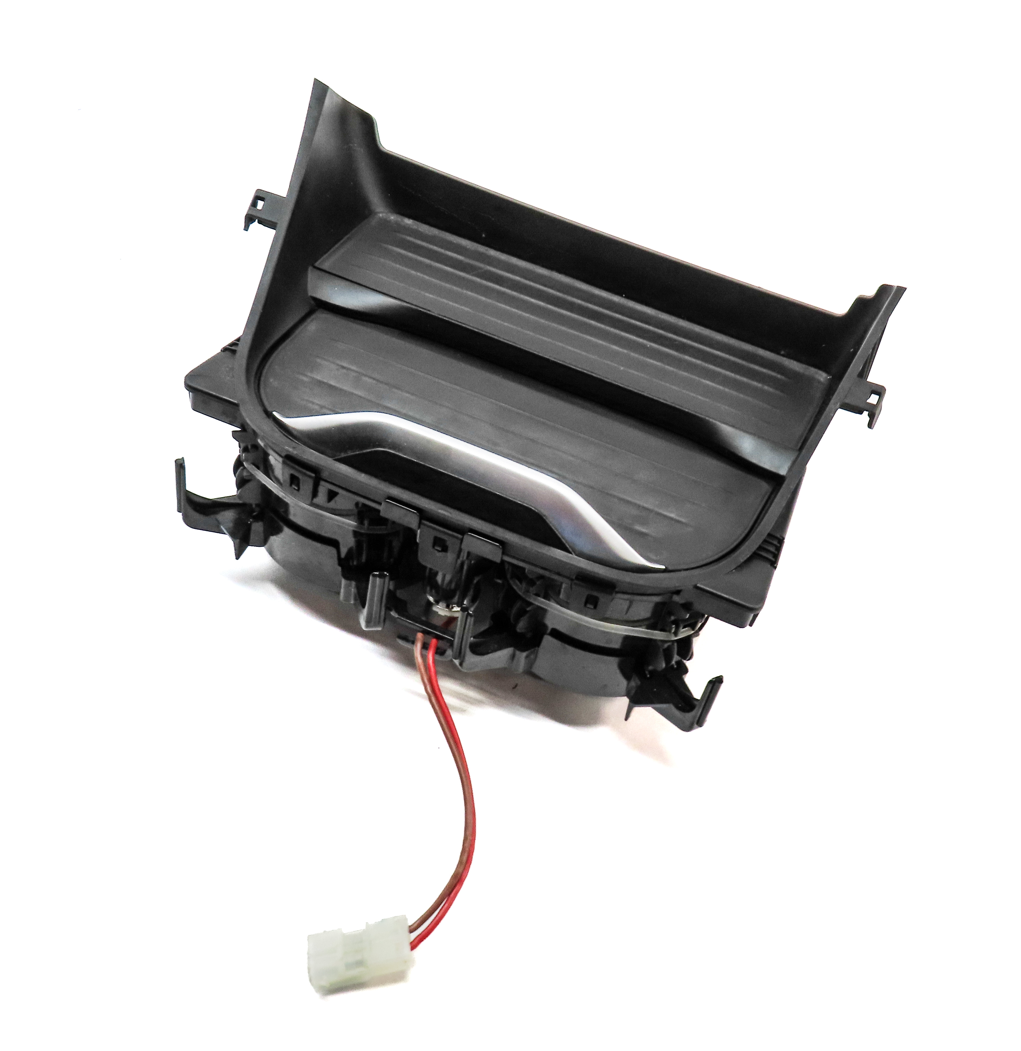 2015 BMW X4 (F26) FRONT CENTER CONSOLE CUP HOLDER DRINK HOLDER w ROLL TOP LID — exact item pictured